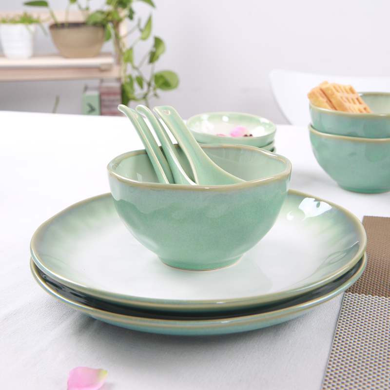 玉泉青荷中式餐具套装