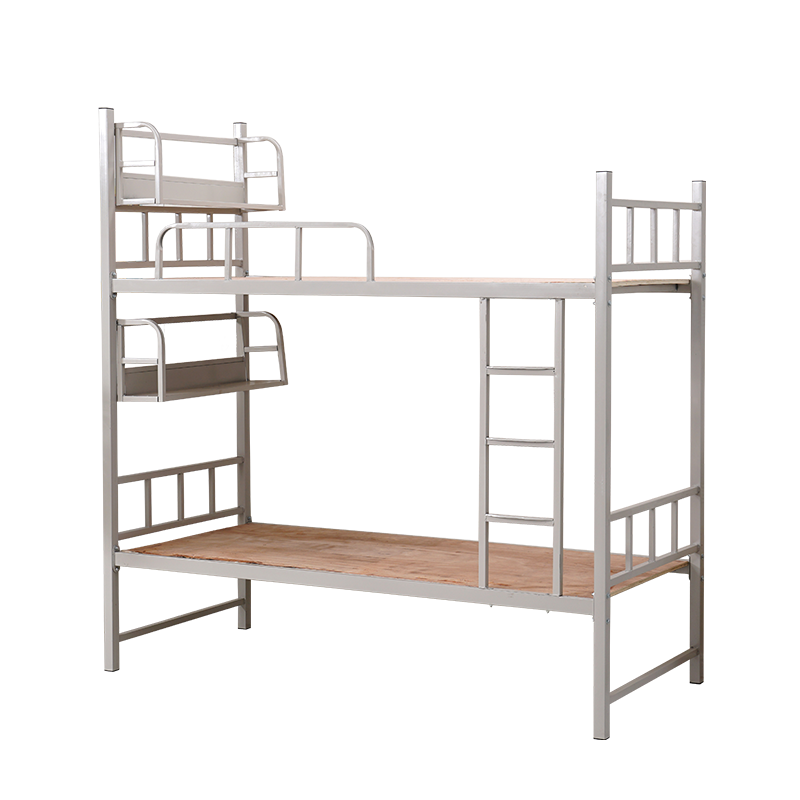 怡辰斯特 上下床成人铁架床高低铁床双层床学生上下铺宿舍床书架床上下铺铁艺床2*0.9m 书架床 900*1900
