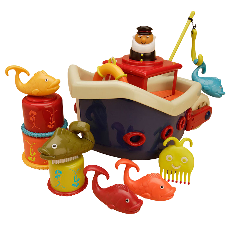 比乐（B.） B.Toys宝宝戏水玩具 儿童洗澡沐浴划水会游泳动物款式玩具礼物 海盗船套装 199.2元