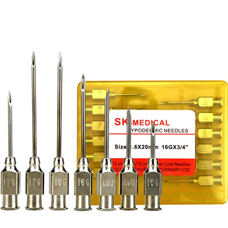 lstl livestocktool兽用304不锈钢针头12支装猪用针头注射器针头 7号7