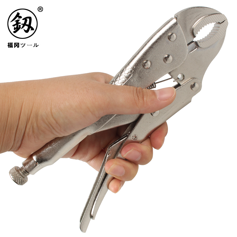 釰 福冈工具8寸大力钳省力工业级圆口大力钳多功能钳子夹钳