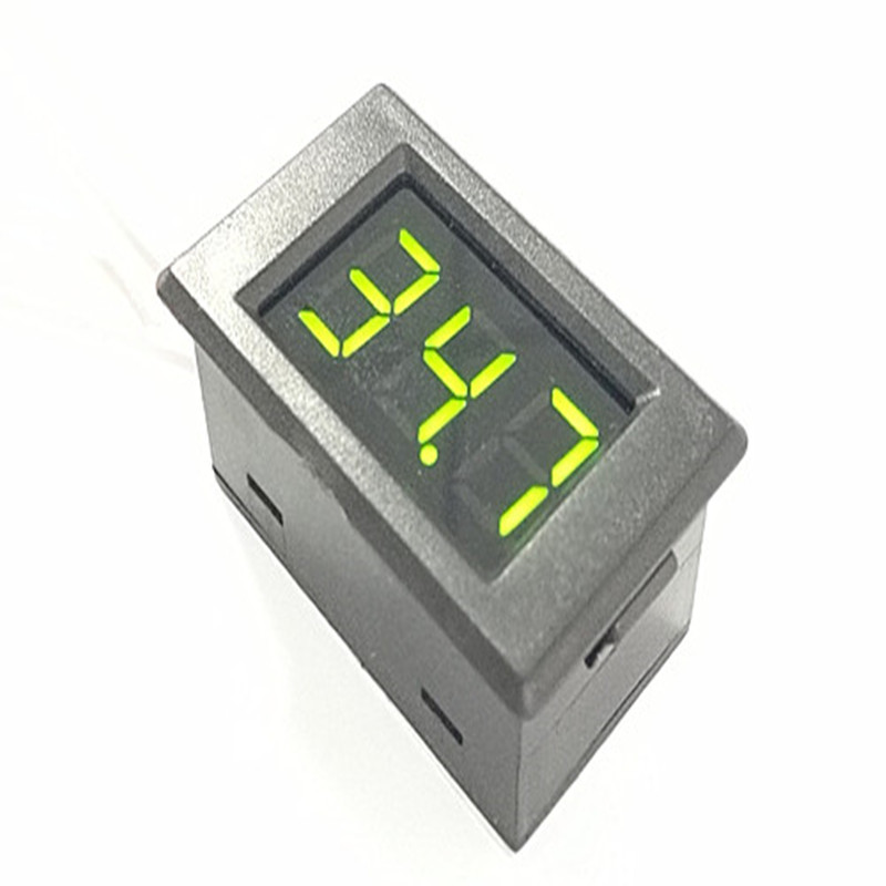 peacefair PZVM-001直流数显表0.36英寸数码管显示电压电流表头 电池电参数测试仪 黄色