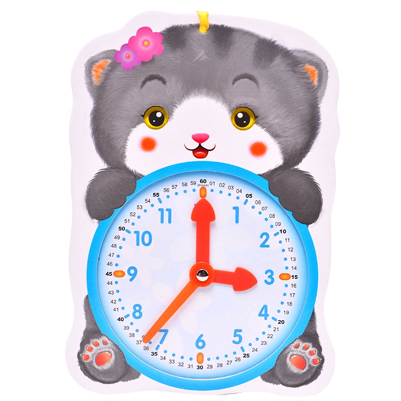 阳光宝贝 幼儿启蒙认知儿童益智早教玩具书 我会认时间小猫咪