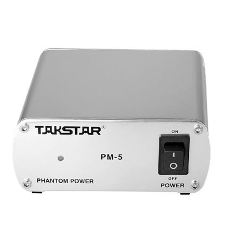 得胜（TAKSTAR） PM-5幻象电源 48V外置电容麦克风话筒电源 白色