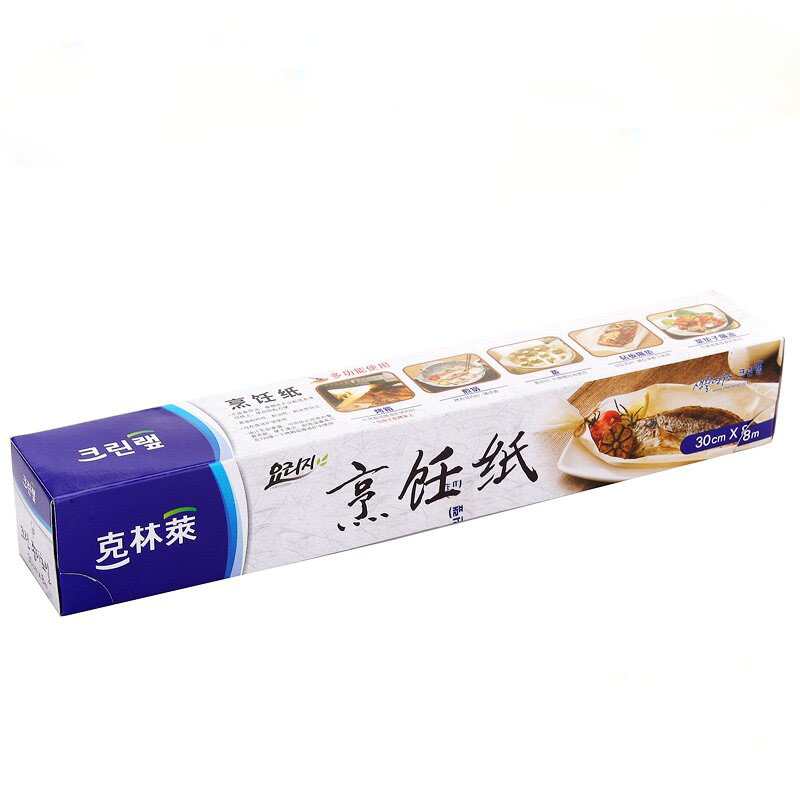 韩国进口克林莱油纸烤肉烹调纸烹饪纸面包糕点蛋糕 隔热烘焙用30cm*8m