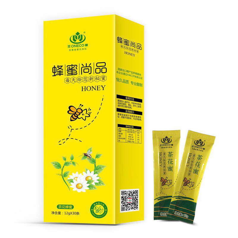 安徽合肥王巢蜂蜜（ONECO） 便携装茶花蜂蜜独立包装12克*30支