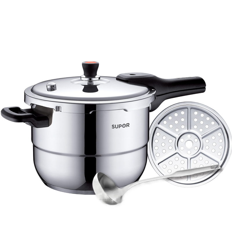 苏泊尔（SUPOR） 高压锅银河星304不锈钢压力锅电磁炉燃气大容量 26CM 锅具