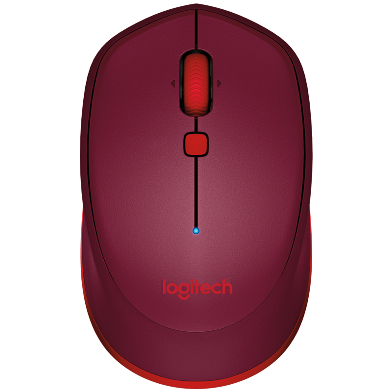 罗技（Logitech）M337(M336)无线蓝牙鼠标 家用商务办公鼠标 笔记本台式电脑一体机鼠标 红色