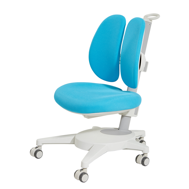 2 平米（TWO SQUARE METERS） 2平米 明?？缮祵W(xué)生椅雙背椅機械升降多功能兒童寫(xiě)字椅 明睿椅-藍色