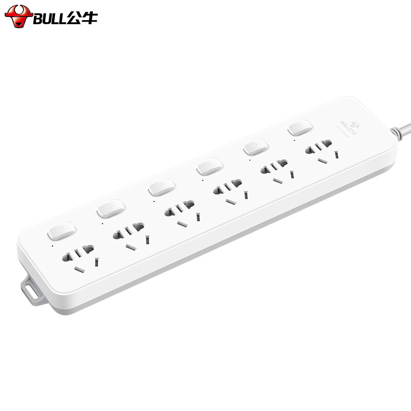 公牛(bull) 插座 插线板插排 拖线板 独立开关分控防过载新国标儿童
