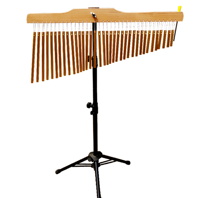 琴兹（Qin Ci）打击乐器奥尔夫教具36音风铃 乐队伴奏音树 20音金色风铃木框架