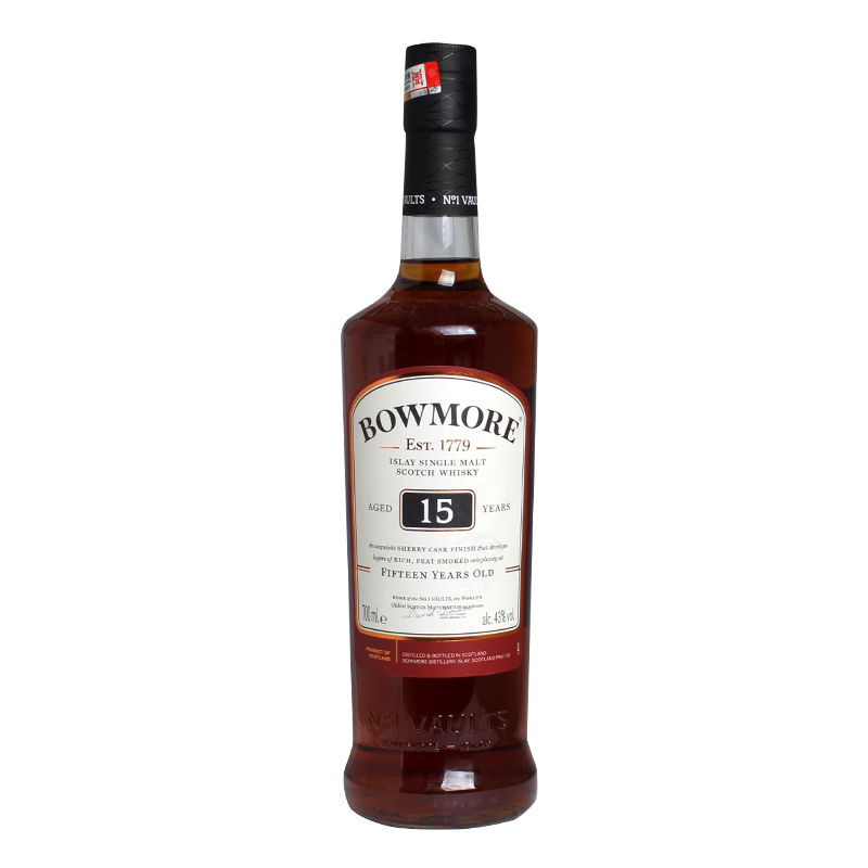波摩(bowmore)洋酒 bowmore 15yo波摩15年单一麦芽威士忌