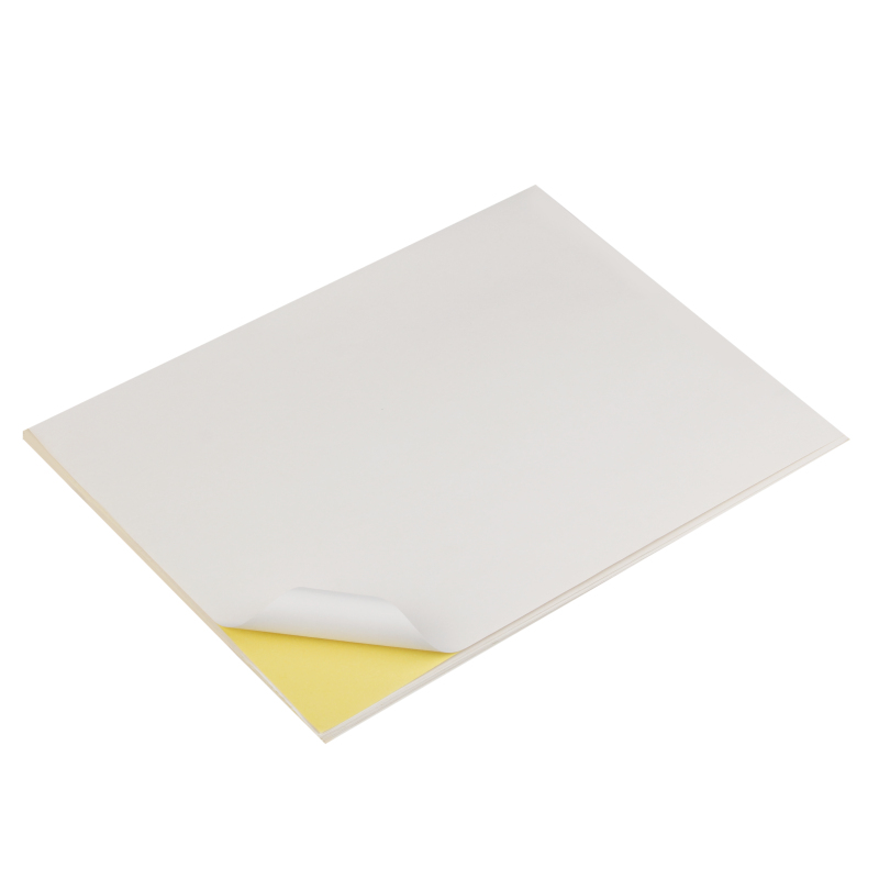 彩色不干胶打印纸100张光哑面标签纸背胶激光喷墨复印贴纸彩色不干胶