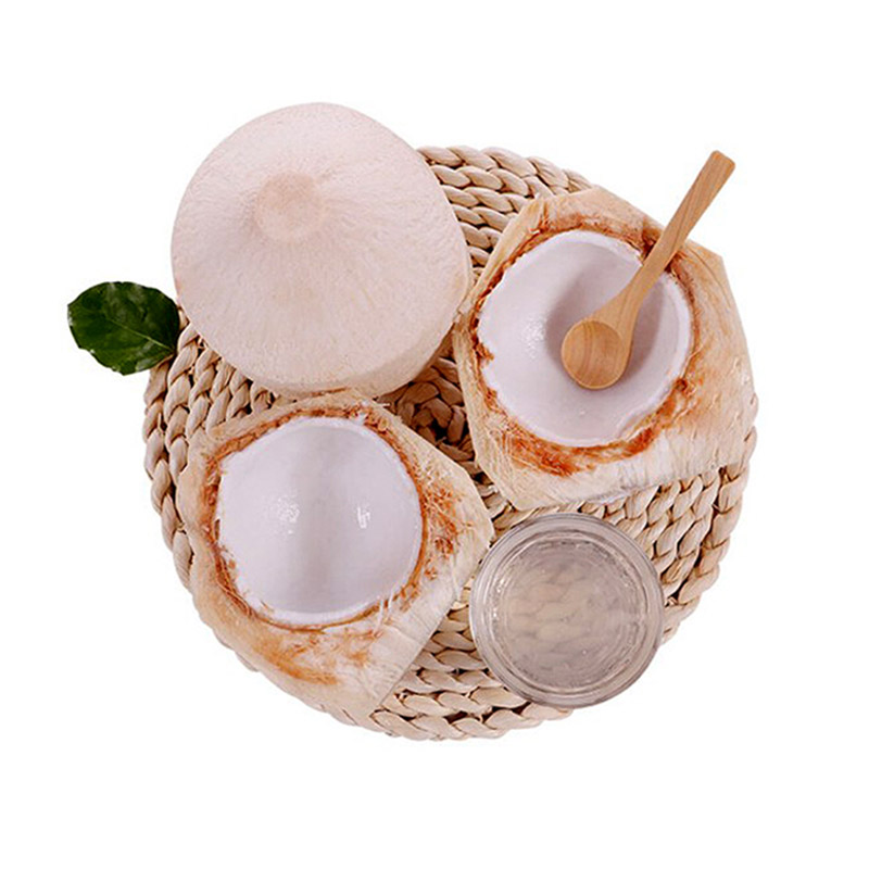 果迎鲜椰青 2个原装大号果去皮椰子汁 新鲜水果 单果约1-2斤装