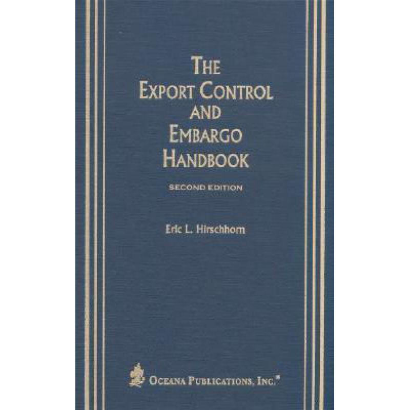 预订 The Export Control and Embargo Handbook