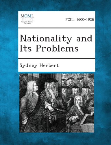【预订】nationality and its problems