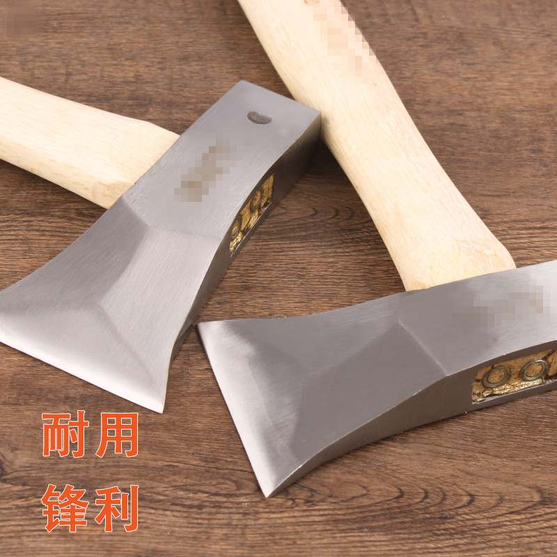树木工斧头家用野营手斧板斧剁骨加固战斧小斧子防滑耐用 精抛细磨斧