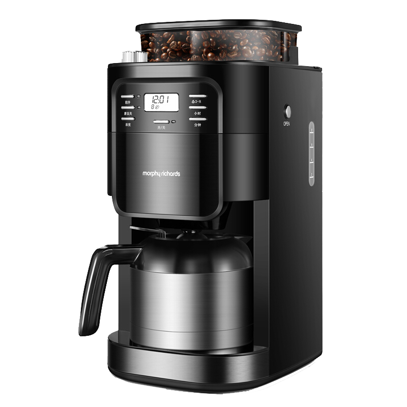 摩飞电器（Morphyrichards） 美式咖啡机全自动家用办公豆粉两用真空保温咖啡壶MR1028 标准版