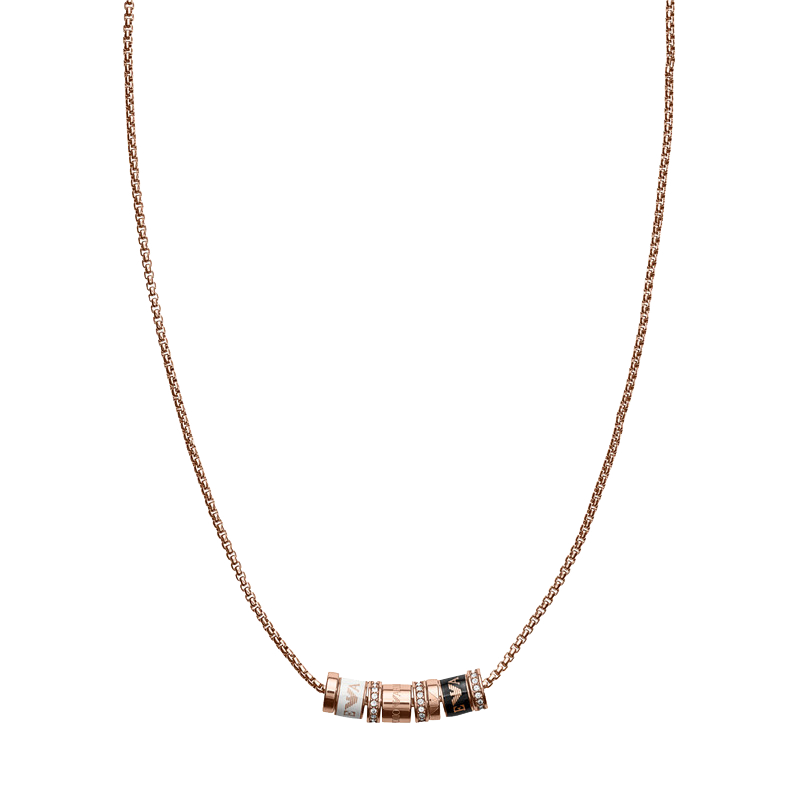 阿玛尼(emporio armani)女士项链 串珠小蛮腰项链潮流锁骨链项链女 送