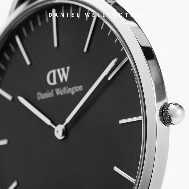 丹尼尔惠灵顿（DanielWellington）[部分爆品5折]DW手表男石英男士手表简约腕表 生日礼物送男友 36MM棕皮带银色黑盘DW00100142