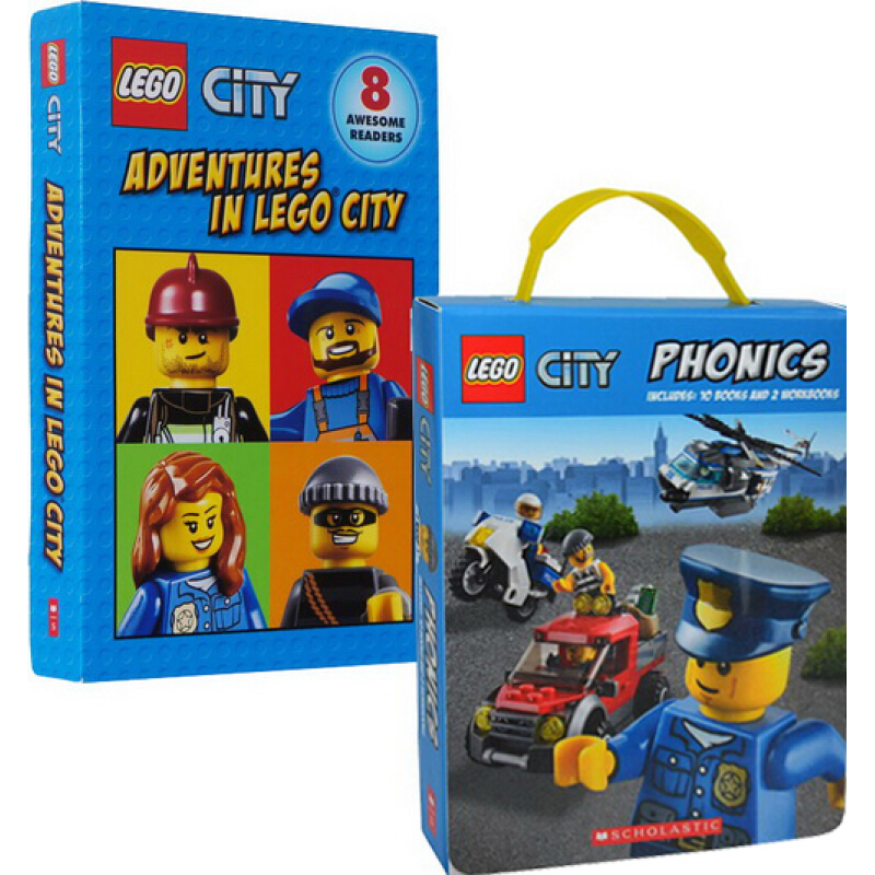 英文原版绘本 Lego City 乐高城市冒险20册 自然拼读 分级儿童绘本 乐高书