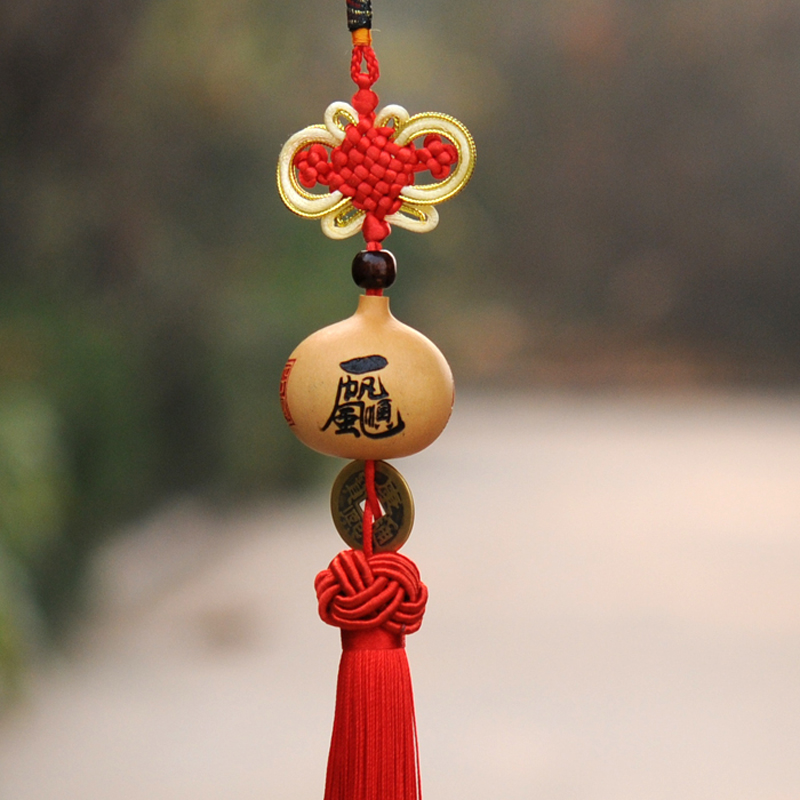 葫仙天然葫芦挂件一帆风顺吉祥如意手工烙烫画雕刻小葫芦汽车挂饰艺品