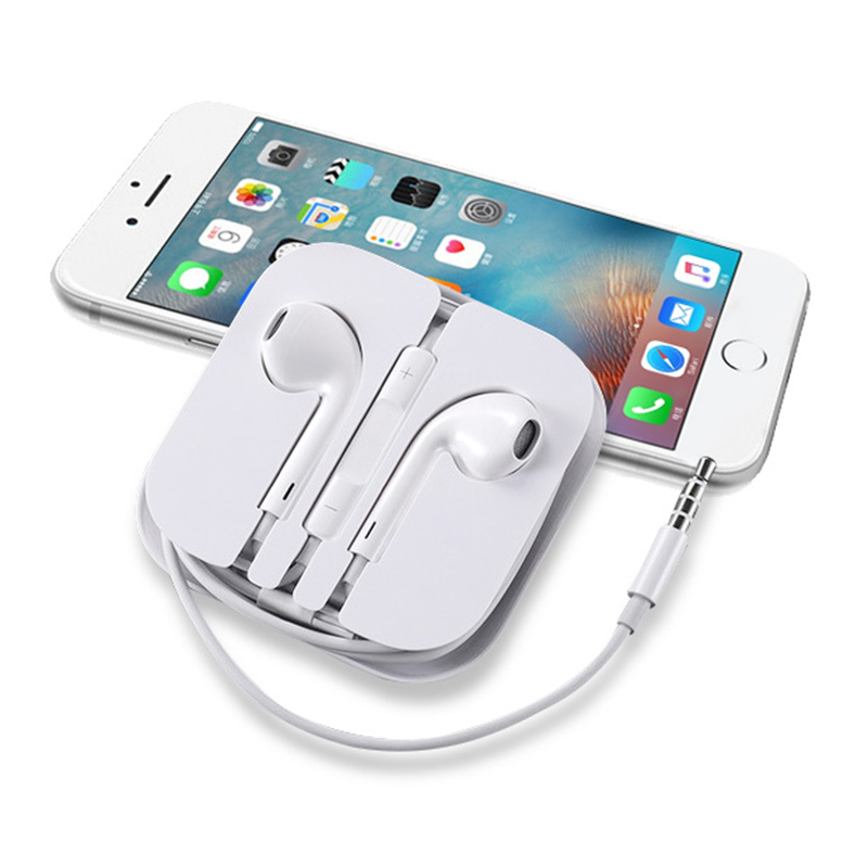 OKSJ 苹果耳机入耳式有线3.5mm圆头 iPhone6/6s/6p/plus/5/安卓/华为/小米电脑通用 运动游戏降噪耳麦可通话