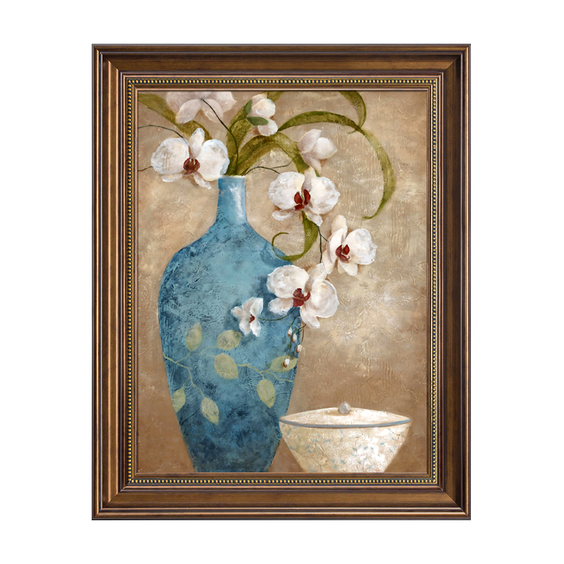 MONADIY 電表箱裝飾畫(huà)液壓配電箱遮擋壁畫(huà)客廳玄關(guān)餐廳弱電箱掛畫(huà) 01 款 咖啡框 液壓 豎版50*60cm