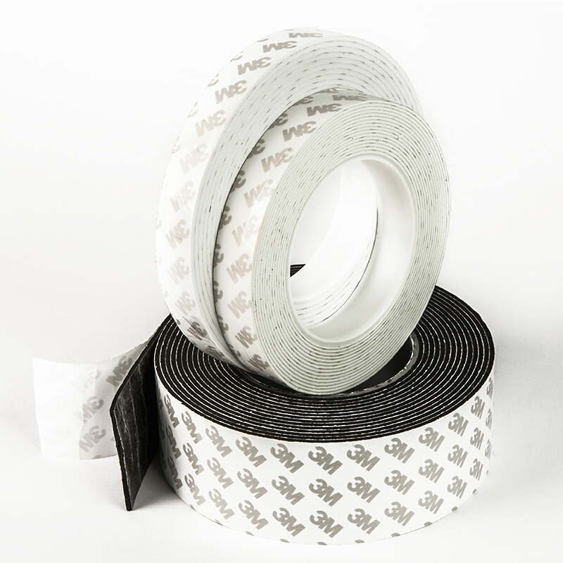 3M双面胶泡棉胶带 强力双面胶加厚泡沫胶带海绵双面胶 墙面贴墙面强力双面胶强力承重双面胶 黑色 15mm宽*5m*3mm厚