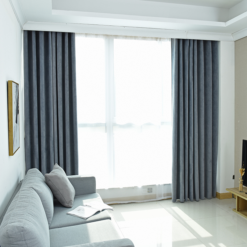 隔热窗帘加厚全遮光阳台客厅卧室反光防紫外线落地窗飘窗定制窗帘布料
