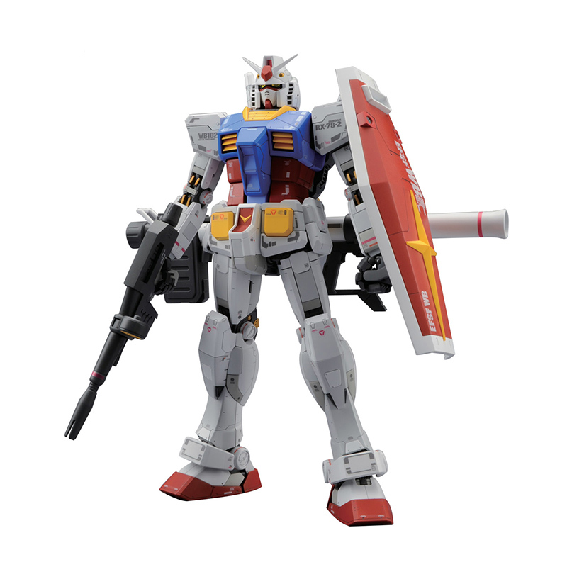 万代bandai高达拼插拼装模型玩具 mg 1:100 敢达 【送led灯*1】rx-78