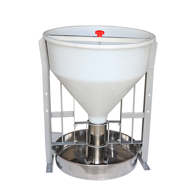 智牧人猪用自动干湿料槽 食槽 不锈钢大猪食槽喂料器 育肥猪自动下