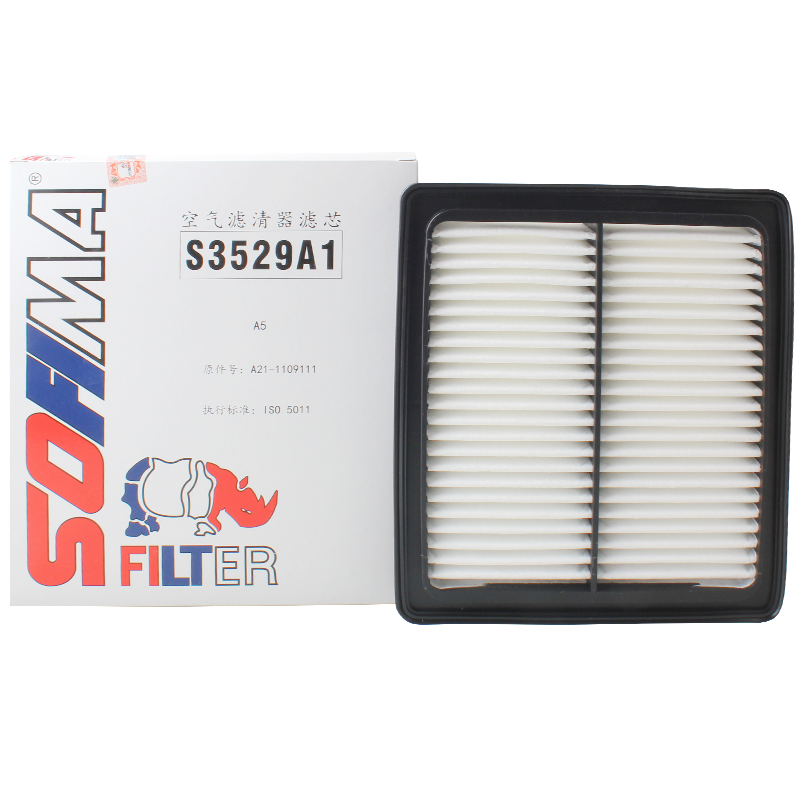 索菲瑪空氣濾芯空氣濾清器空濾S3529A1適用奇瑞A5/E5/旗云2/旗云3/瑞虎