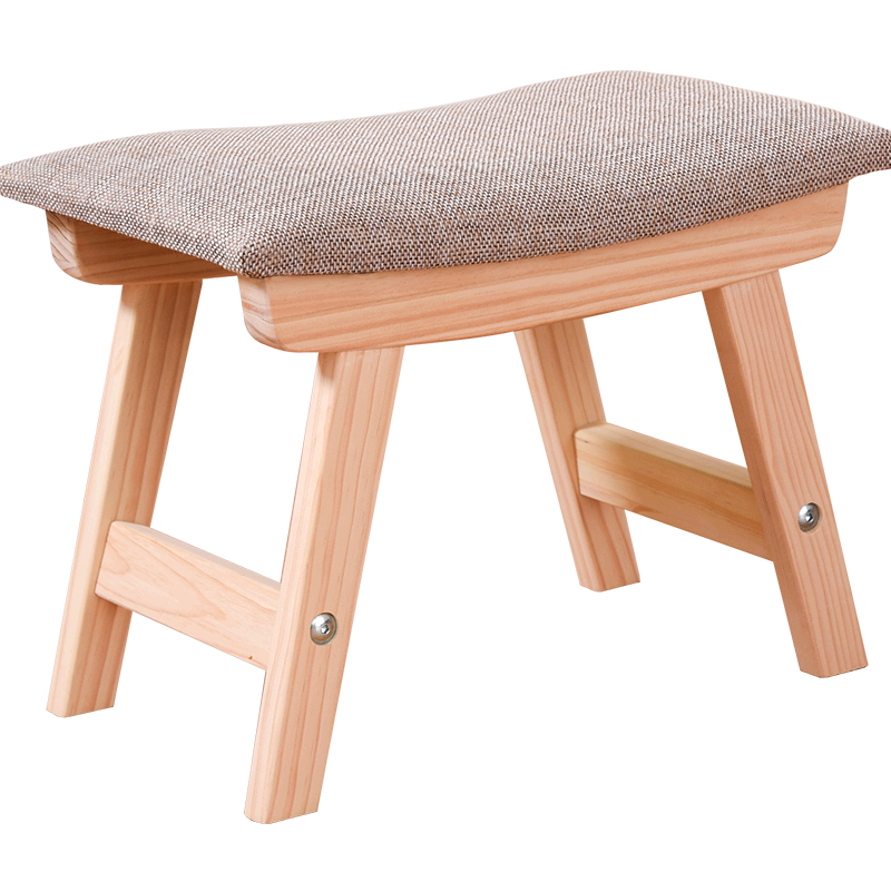 家逸实木凳子创意矮凳餐凳坐凳换鞋凳布艺沙发凳