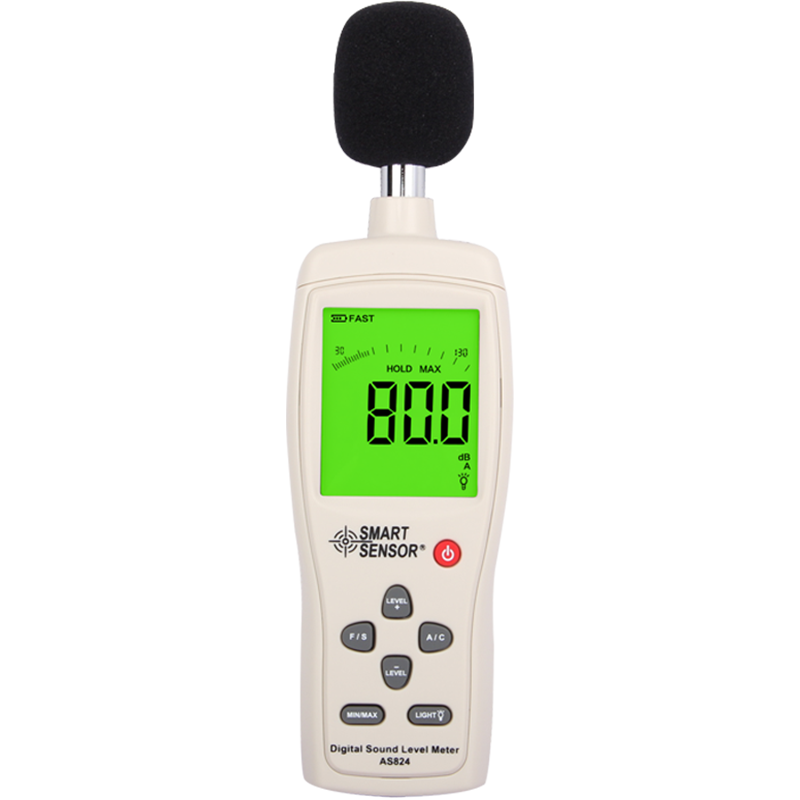 希玛 AS824  噪音计 数字噪音测试仪 高精准分贝仪  分贝测试仪噪音仪 AS824（量程：30~130dBA）