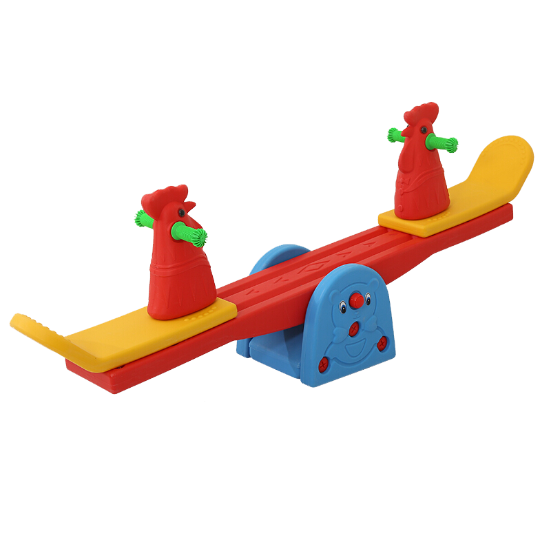 幼儿园室内外塑料跷跷板双人摇马宝宝木马儿童翘翘板玩具 小鸡翘翘板1个
