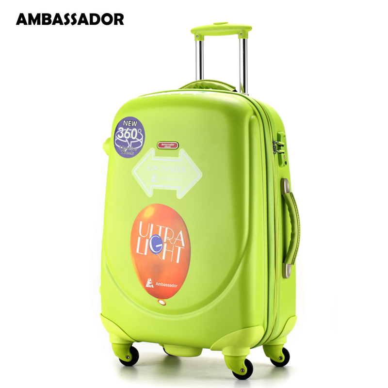 拉杆箱万向轮密码锁大容量哑光磨砂面出国行李箱登机托运箱 苹果绿 20