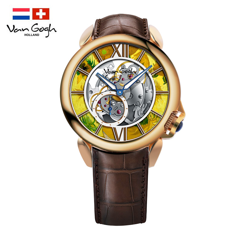 van goghvangogh机械表天文tai向日葵瑞士腕表160周年限量 天文台腕表