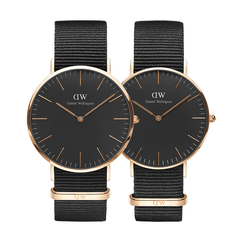 丹尼尔惠灵顿（DanielWellington）DW手表男 经典系列简约时尚瑞典男士手表石英欧美腕表生日礼物 情侣对表男40/女36-DW148/DW150