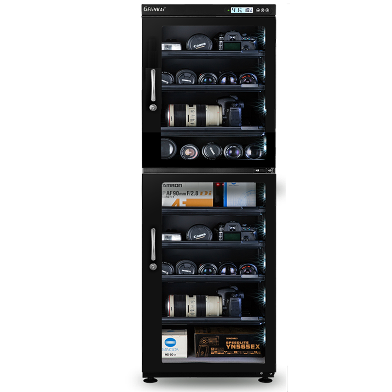 GELINKAI 爱科莱电子防潮箱单反相机干燥箱60/70/100/120/160升器材镜头防潮柜 200升触摸数控【配7套层板】湿度25-60%RH