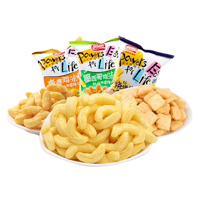 盼盼 食品零食大礼包小吃正宗艾比利薯片薯条膨化食品 鸡味块60g*6