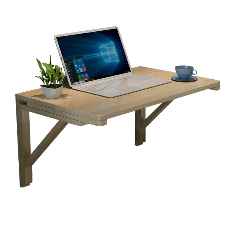 嘉菁衍()实木壁挂桌折叠桌书桌 双支撑连壁桌挂墙桌靠墙折叠桌餐桌墙