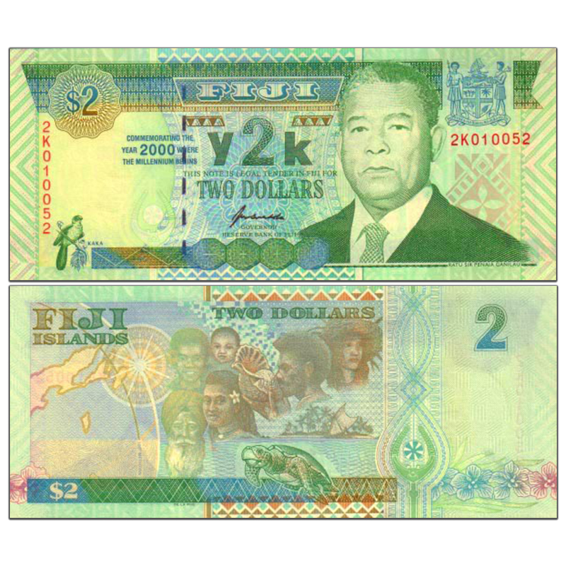 【甲源文化】大洋洲-全新unc 斐济纸币 非流通 老版本纸币 外国钱币