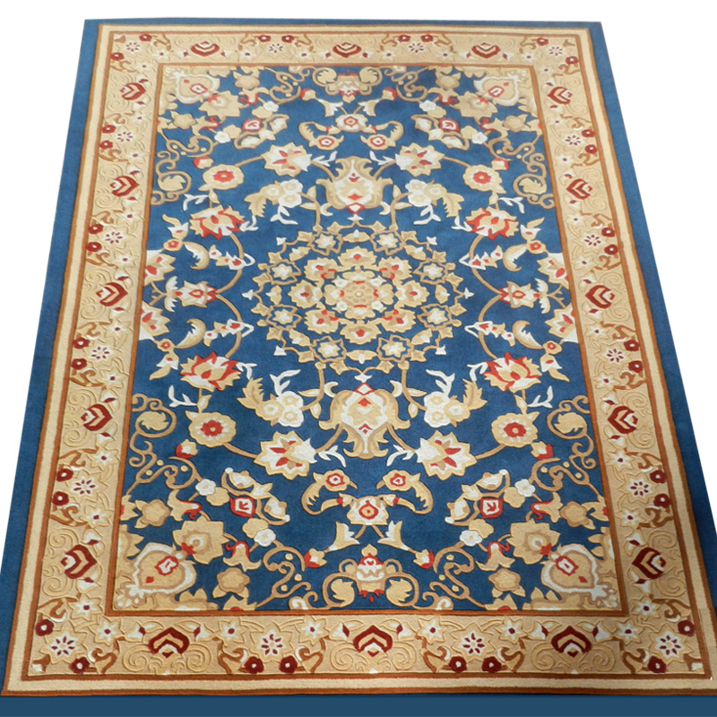 海马地毯 欧式花纹定制地毯 新西兰羊毛手工地毯 客厅茶几沙发卧室