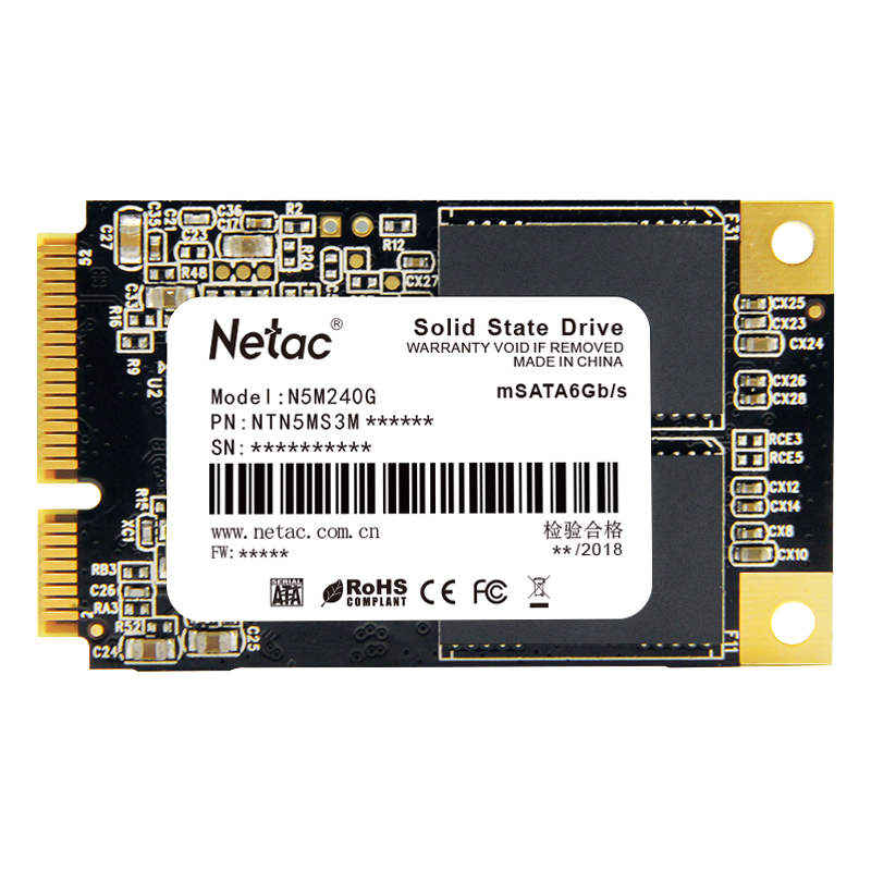 �ʿƣ�Netac��240GB SSD��̬Ӳ�� MSATA�ӿ� N5MѸ��ϵ�� �˱�С�� ����ǿ��