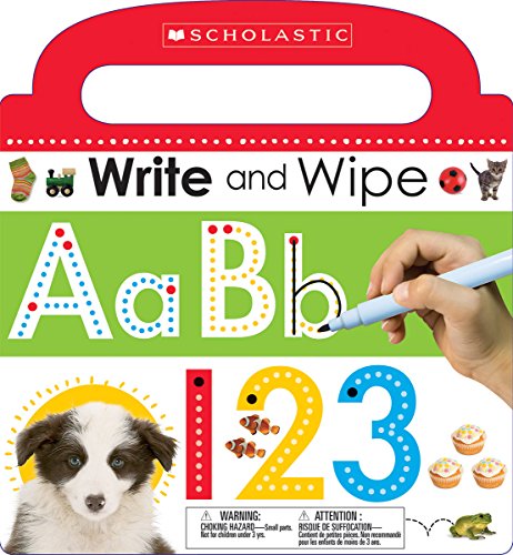 Scholastic Early Learners: Write And Wipe Abc 123 学乐早教系列：擦写书之字母和数字 英文原版