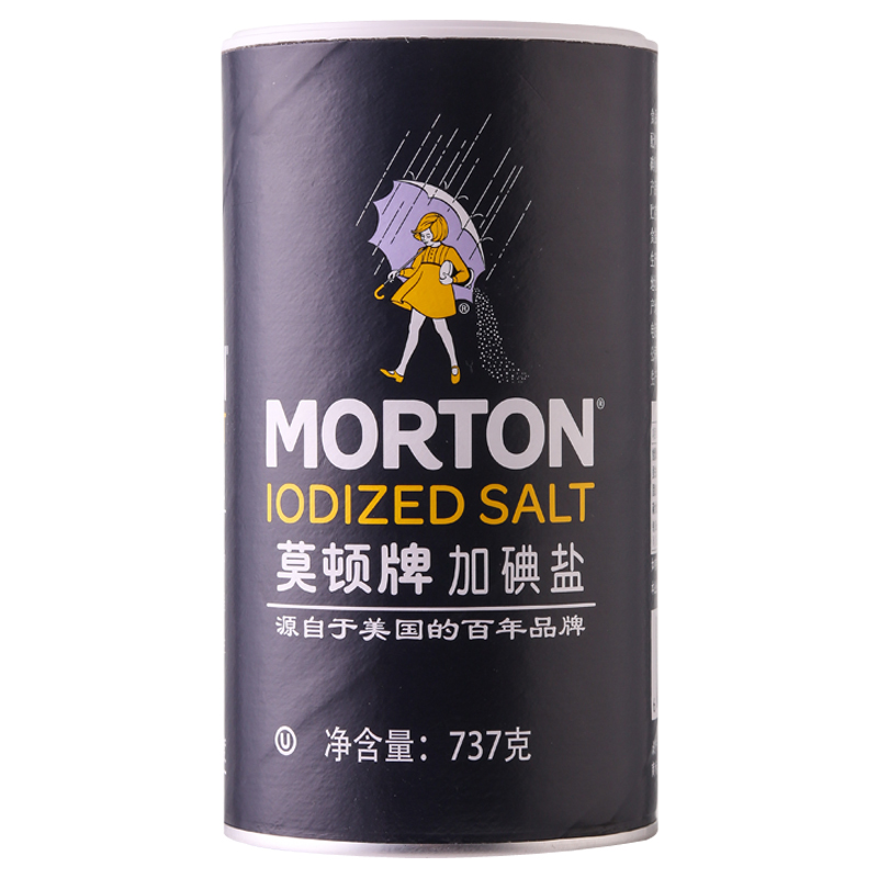 莫顿(morton)盐  加碘盐 食盐 737g