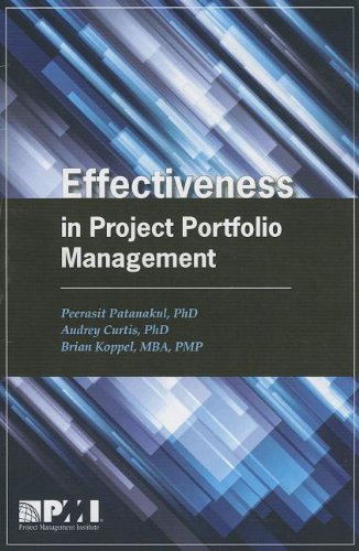 【预订】effectiveness in project portfolio