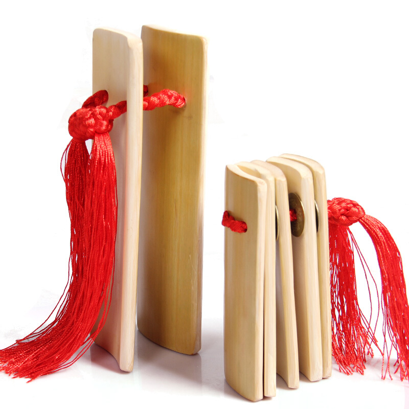 竹子材质 原竹色 成人 曲艺  乐器 初学 语言表演 快板 竹板  相声 kc