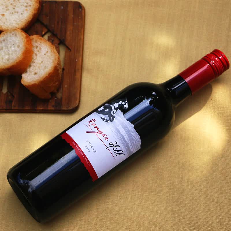 瑞吉山澳洲进口红酒 伯顿酒庄瑞吉山西拉半干红双支礼盒 750ml2瓶
